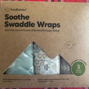KeaBabies Soothe Swaddle Wraps 3-Pack